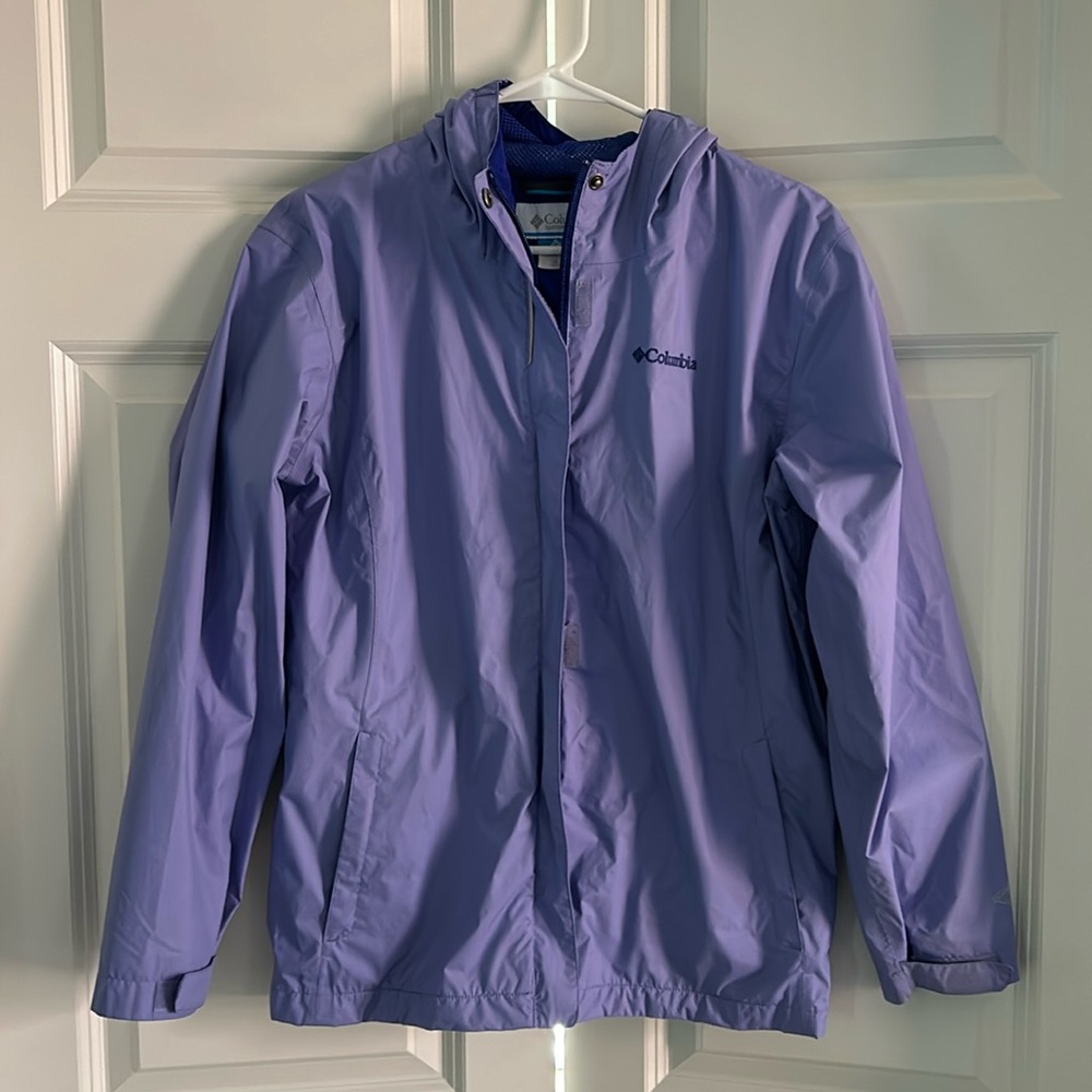 Kid’s Columbia Arcadia Raincoat. Size XL. Color Lavendar.